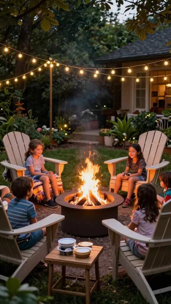 20 Family-Friendly Seasonal Garden Styling Ideas That Everyone Will Love! - 8. Cozy Fire Pit Area 1