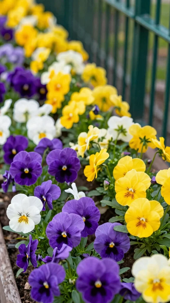 20 Lush Plants for Budget-Friendly Garden Privacy (Even Beginners Can Grow #3!) - 13. Pansies: Color Pop Privacy 1