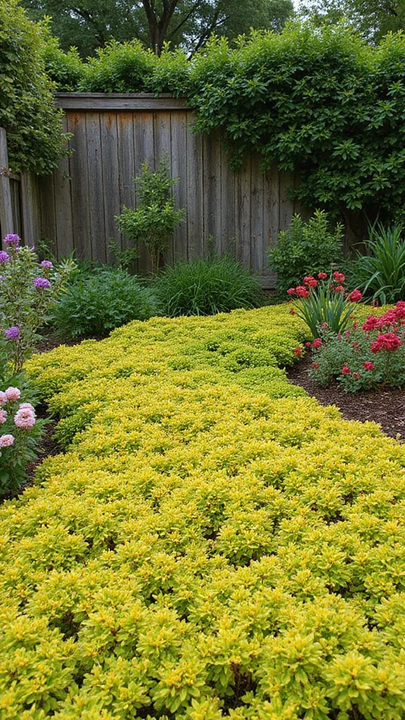 20 Lush Plants for Budget-Friendly Garden Privacy (Even Beginners Can Grow #3!) - 19. Sedum: Low and Lush Layers 1