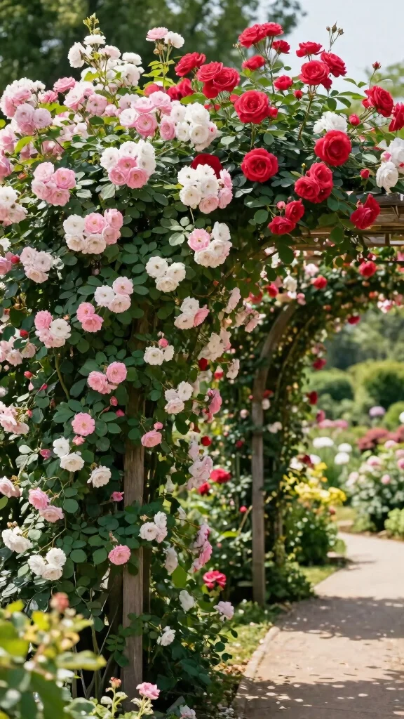 20 Lush Plants for Budget-Friendly Garden Privacy (Even Beginners Can Grow #3!) - 5. Climbing Roses: Romantic and Private 1