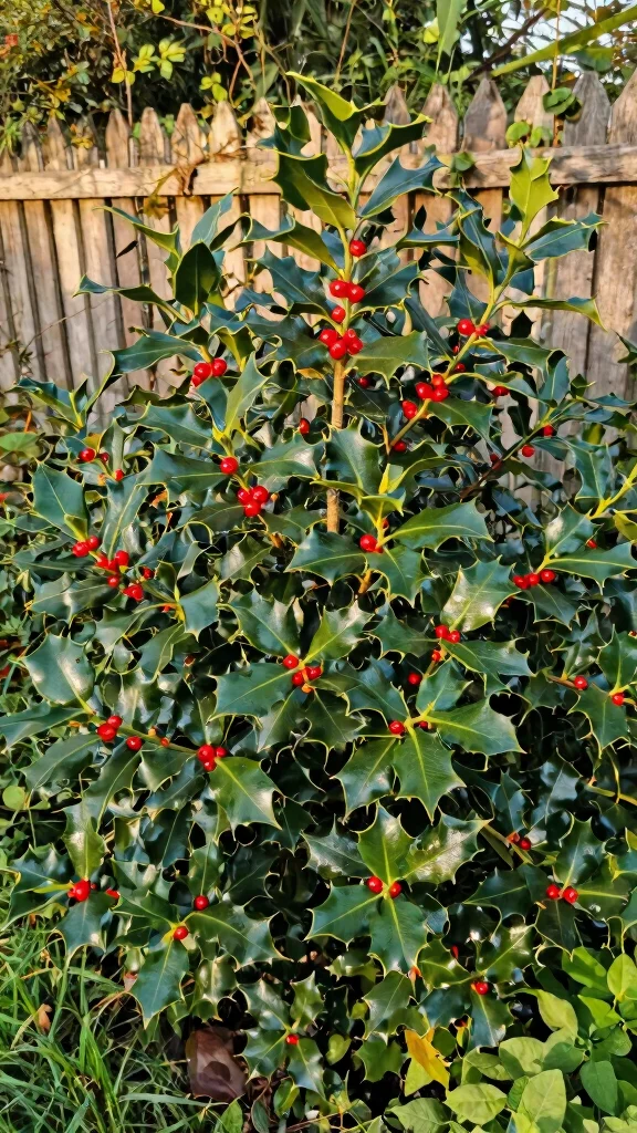 20 Lush Plants for Budget-Friendly Garden Privacy (Even Beginners Can Grow #3!) - 8. Holly: Year-Round Privacy 1