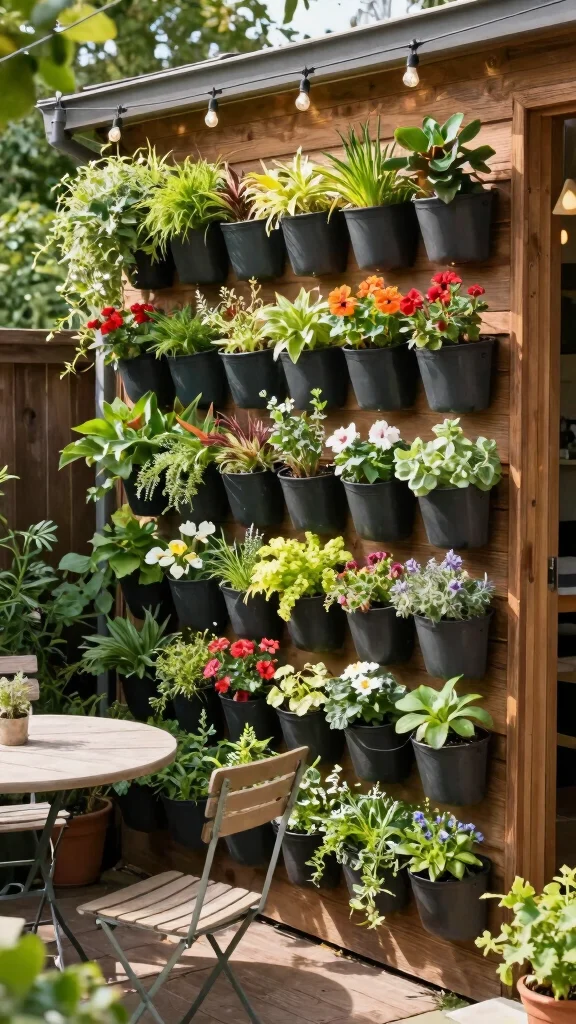20 Modern Backyard Garden Designs That Will Inspire Your Green Thumb! - 1. Vertical Gardens for Space-Saving Solutions 1