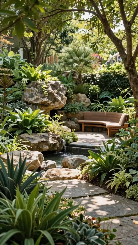 20 Modern Backyard Garden Designs That Will Inspire Your Green Thumb! - 17. Biophilic Design for Natural Connection 1