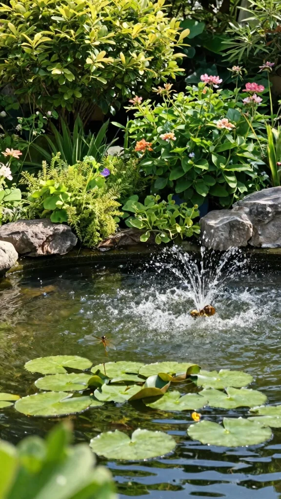 20 Modern Backyard Garden Designs That Will Inspire Your Green Thumb! - 8. Water Features for Serenity and Wildlife 1