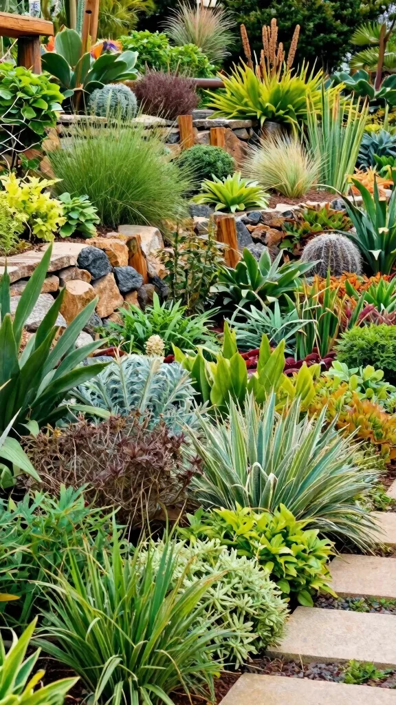 20 Modern Garden Aesthetic Trends That Redefine Outdoor Living! - 10. Textured Gardens: A Feast for the Senses 1