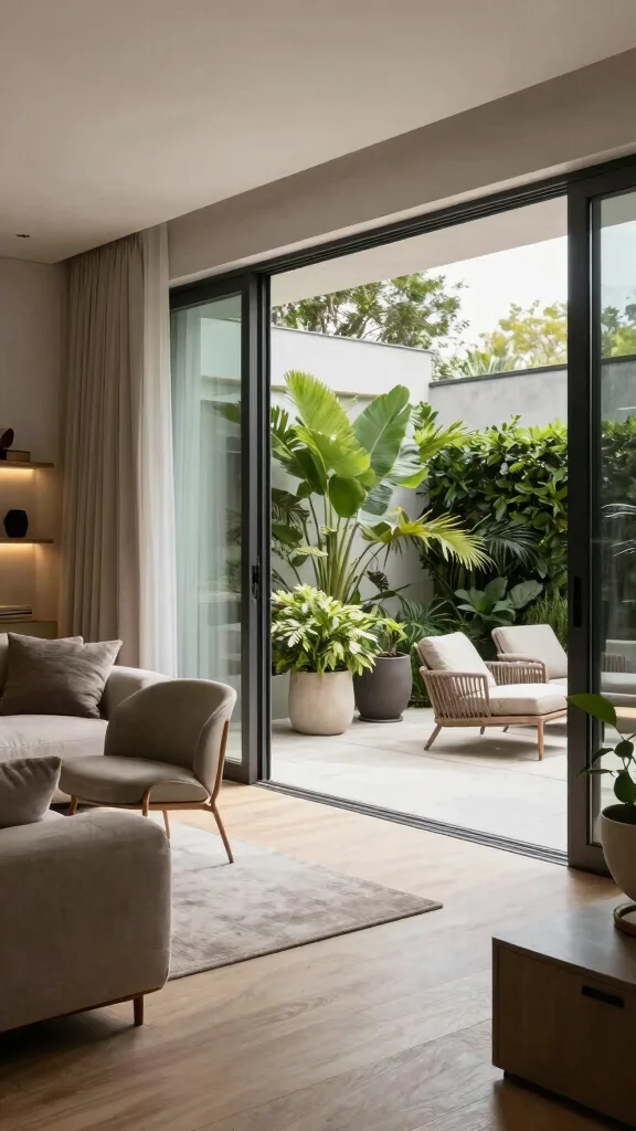 20 Modern Garden Aesthetic Trends That Redefine Outdoor Living! - 2. Indoor-Outdoor Flow: Seamless Transitions 1