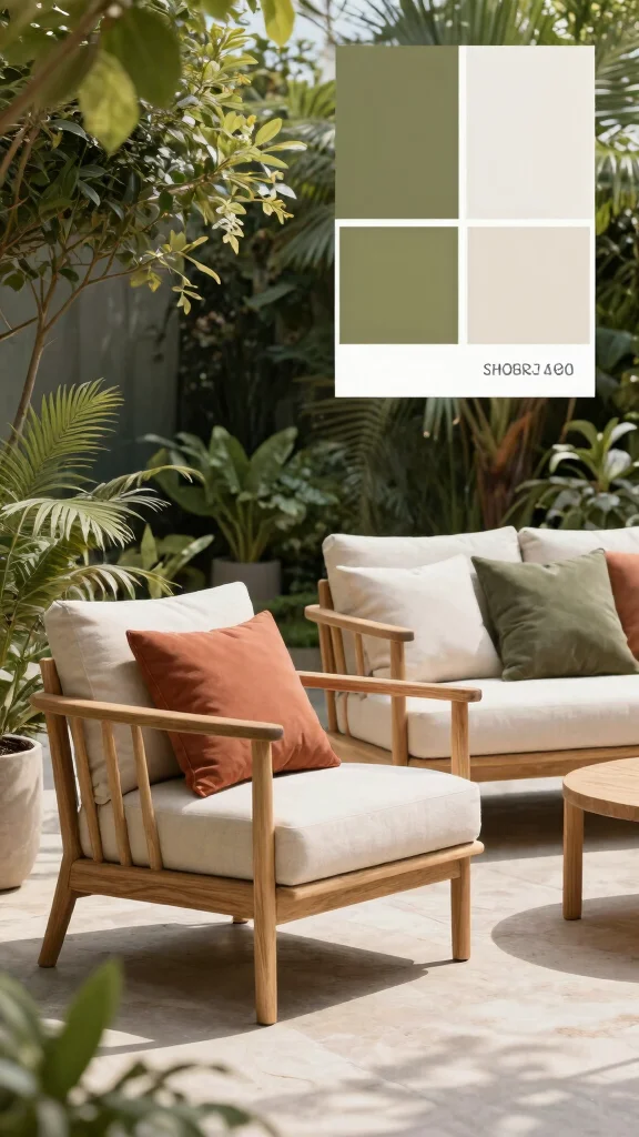 20 Outdoor Furniture Styling Secrets That Will Transform Your Patio Into a Dreamy Oasis! - 1. Choose a Cohesive Color Palette 1