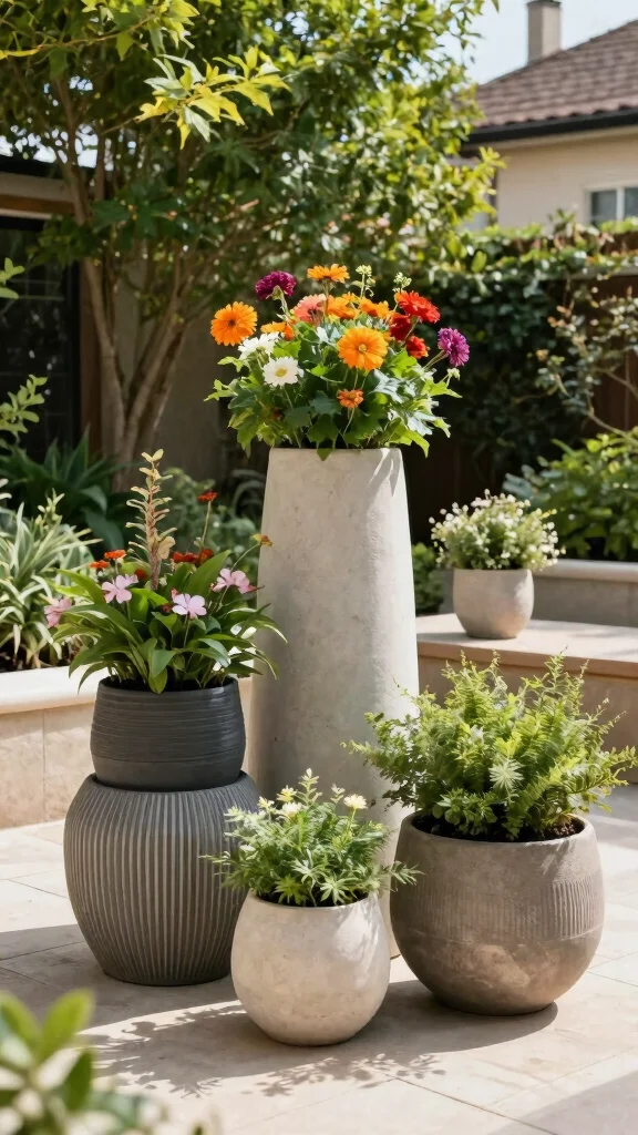 20 Outdoor Furniture Styling Secrets That Will Transform Your Patio Into a Dreamy Oasis! - 14. Use Planters to Elevate Decor 1