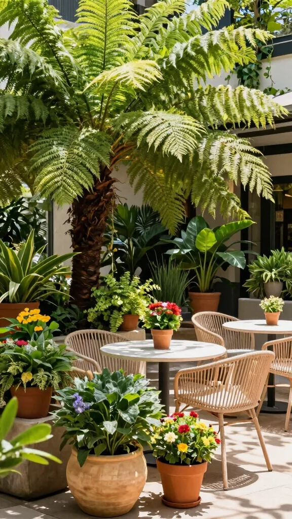 20 Outdoor Furniture Styling Secrets That Will Transform Your Patio Into a Dreamy Oasis! - 3. Add Greenery with Potted Plants 1