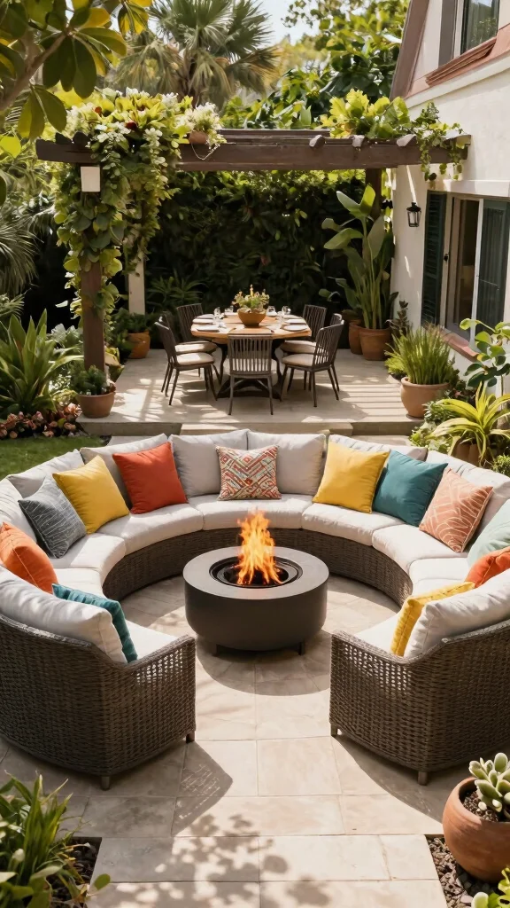 20 Outdoor Furniture Styling Secrets That Will Transform Your Patio Into a Dreamy Oasis! - 4. Create Zones with Furniture Layout 1