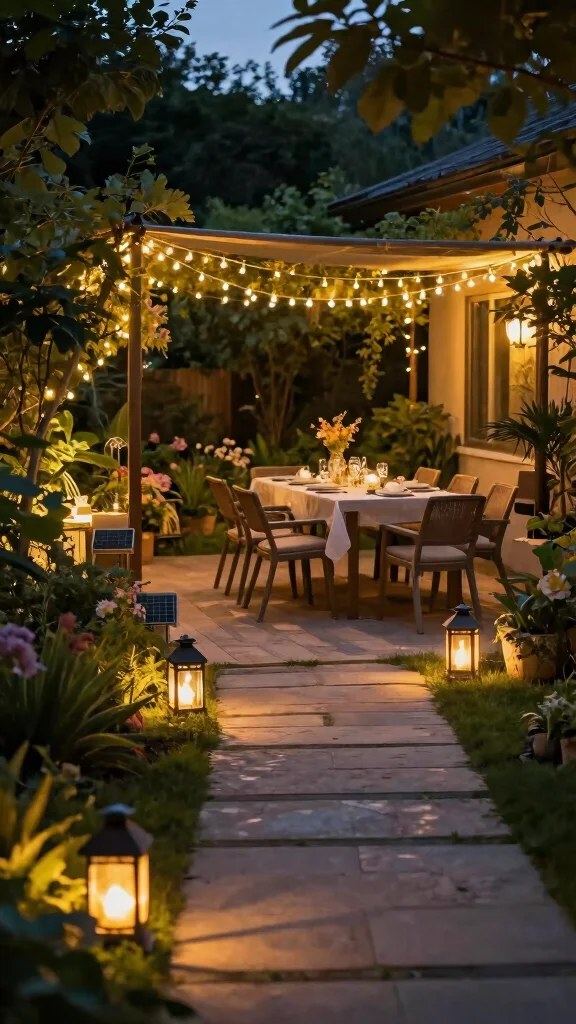 20 Outdoor Furniture Styling Secrets That Will Transform Your Patio Into a Dreamy Oasis! - 5. Incorporate Outdoor Lighting 1