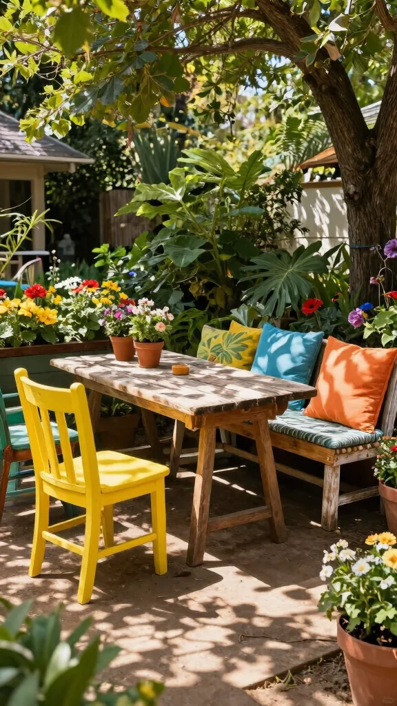 20 Rustic Garden Decor Ideas That'll Make Your Outdoor Space Shine (#5 Is a Must-See!) - 4. Upcycled Furniture 1