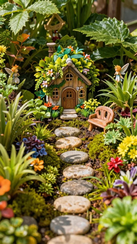 20 Rustic Garden Decor Ideas That'll Make Your Outdoor Space Shine (#5 Is a Must-See!) - 5. Whimsical Fairy Garden 1
