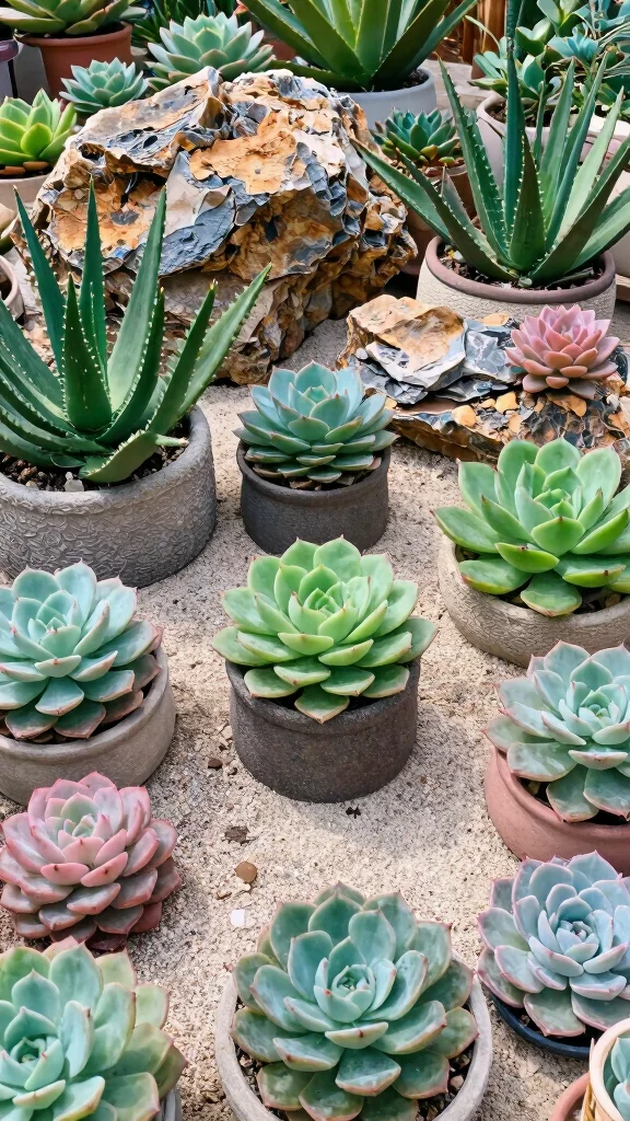 20 Water-Efficient Garden Designs That Are as Beautiful as They Are Sustainable! - 1. Succulent Wonderland 1