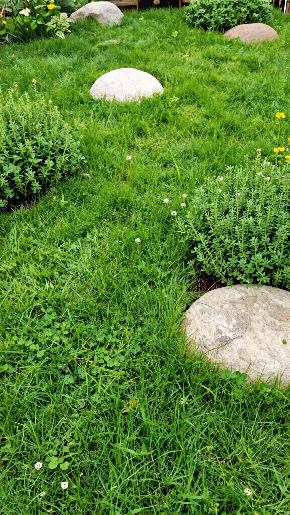 20 Water-Efficient Garden Designs That Are as Beautiful as They Are Sustainable! - 16. Sustainable Lawn Alternatives 1