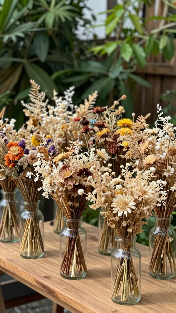 21 Eco-Friendly Bohemian Garden Decor Ideas for the Conscious Homeowner! - 10. Dried Flower Bouquets 1