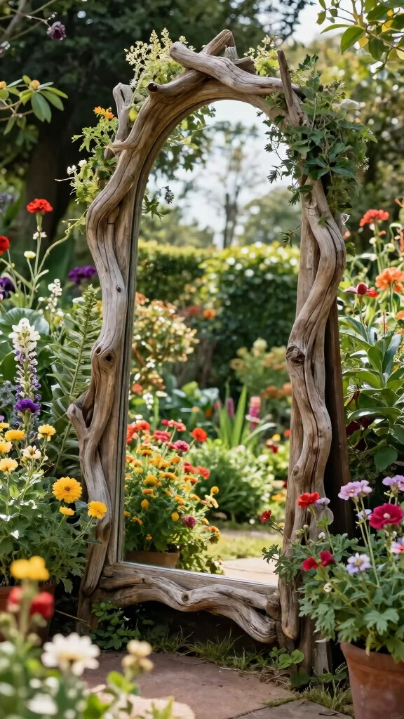 21 Eco-Friendly Bohemian Garden Decor Ideas for the Conscious Homeowner! - 15. Garden Mirrors 1