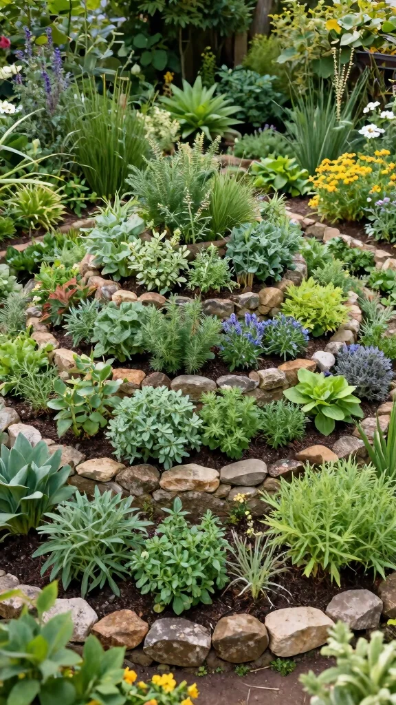 21 Eco-Friendly Bohemian Garden Decor Ideas for the Conscious Homeowner! - 16. Herb Spiral Garden 1