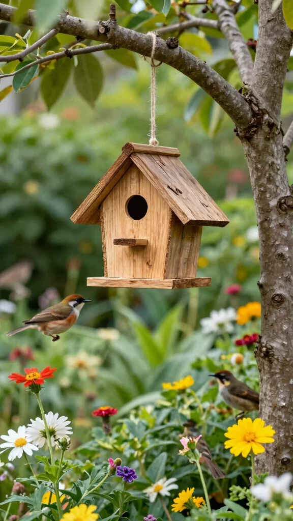 21 Eco-Friendly Bohemian Garden Decor Ideas for the Conscious Homeowner! - 6. Biodegradable Birdhouses 1