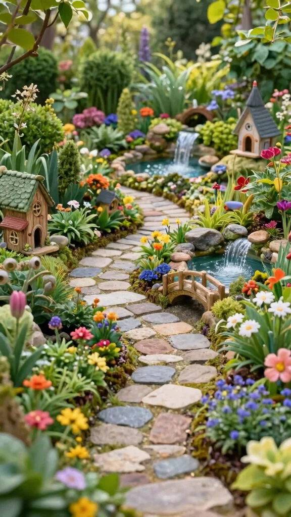 21 Elegant Decorative Garden Terraces That Will Transform Your Outdoor Escape! - 11. Enchanted Fairy Garden 1