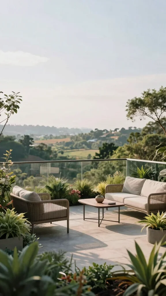 21 Elegant Decorative Garden Terraces That Will Transform Your Outdoor Escape! - 15. Garden Terraces with a View 1