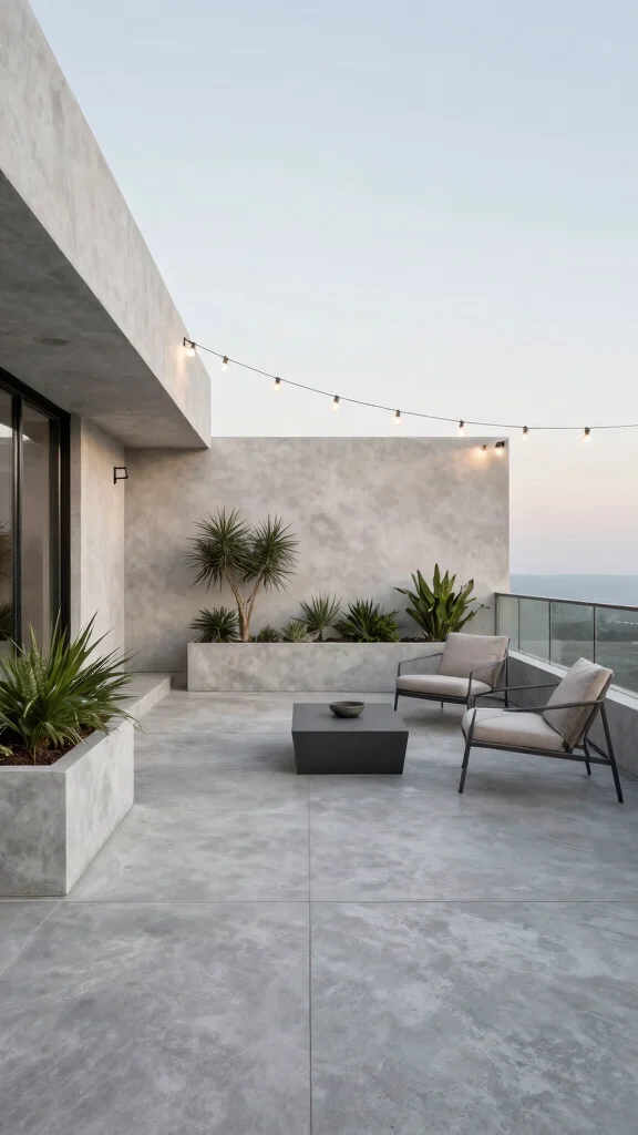 21 Elegant Decorative Garden Terraces That Will Transform Your Outdoor Escape! - 2. Modern Minimalist Terraces 1
