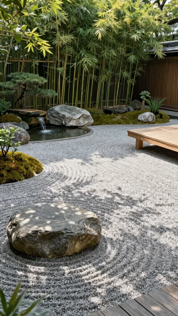 21 Elegant Decorative Garden Terraces That Will Transform Your Outdoor Escape! - 5. Japanese Zen Garden 1
