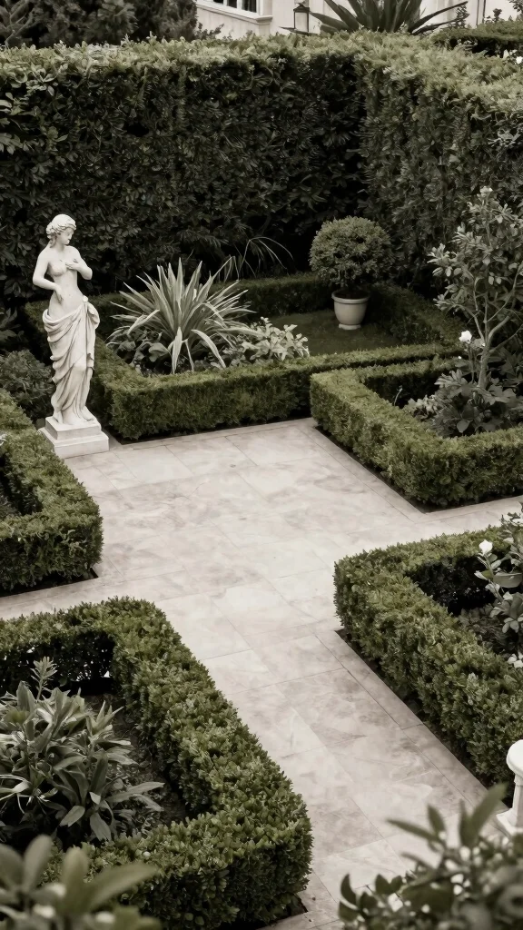 21 Elegant Decorative Garden Terraces That Will Transform Your Outdoor Escape! - 8. Elegant Formal Terraces 1