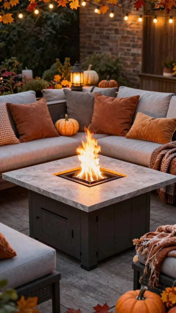 21 Inviting Fire Pit Ideas Perfect for Autumn Gatherings with Friends! - 5. Fire Pit Tables 1