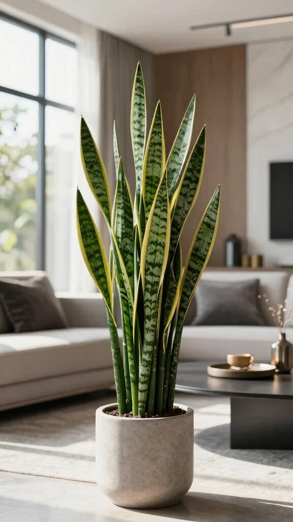 22 Indoor Plants That Beautify Your Space and Keep Bugs Away (Must-See #4!) - 21. Snake Plant - The Resilient Survivor 1