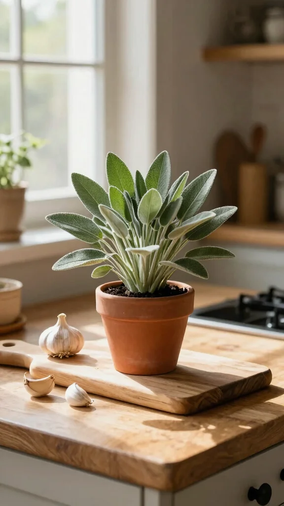22 Indoor Plants That Beautify Your Space and Keep Bugs Away (Must-See #4!) - 7. Sage - A Culinary and Aesthetic Gem 1