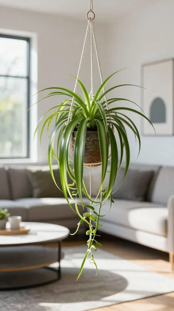 22 Indoor Plants That Beautify Your Space and Keep Bugs Away (Must-See #4!) - 8. Spider Plant - The Air-Purifying Wonder 1