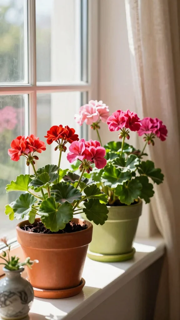 22 Indoor Plants That Beautify Your Space and Keep Bugs Away (Must-See #4!) - 9. Geranium - Colorful and Practical 1
