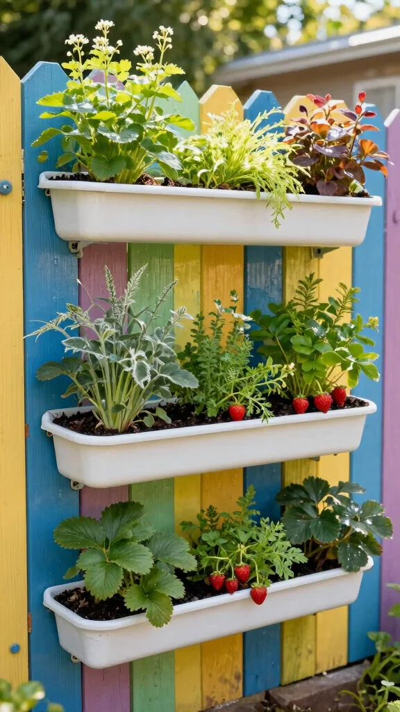 22 Space-Saving Elevated Garden Beds That Maximize Your Gardening Potential! - 14. Rain Gutter Garden 1