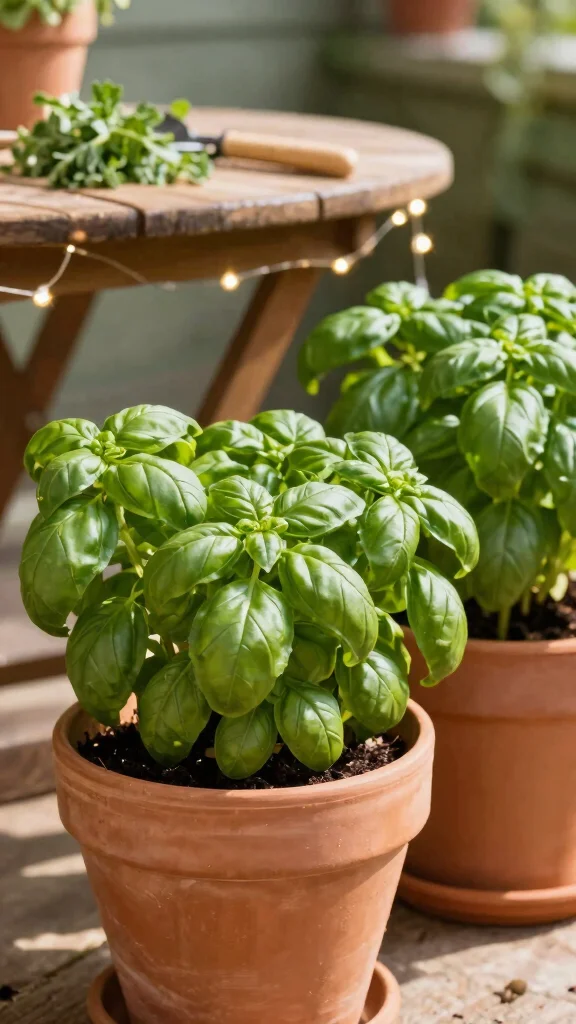 23 Decorative Planters for Bug-Repelling Herbs to Enhance Your Outdoor Space! - 1. Terracotta Charm: Basil Bonanza 1