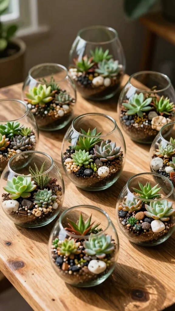 23 Unique Planter Designs That Will Elevate Your Outdoor Space Instantly! - 16. Unique Terrariums 1