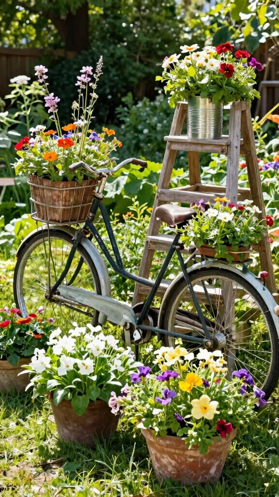 23 Unique Planter Designs That Will Elevate Your Outdoor Space Instantly! - 8. Repurposed Items 1