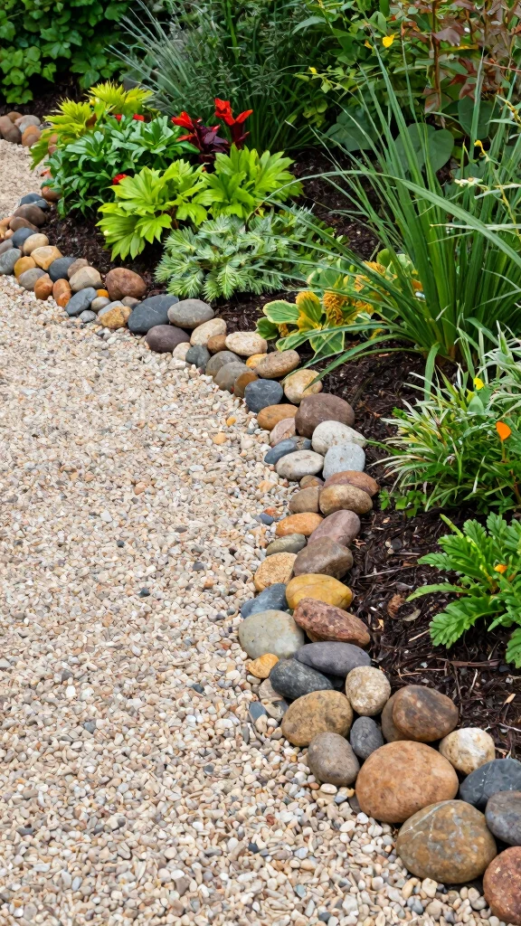 24 Creative Solutions for Shady Spots in Your Garden - 17. Artistic Garden Borders 1