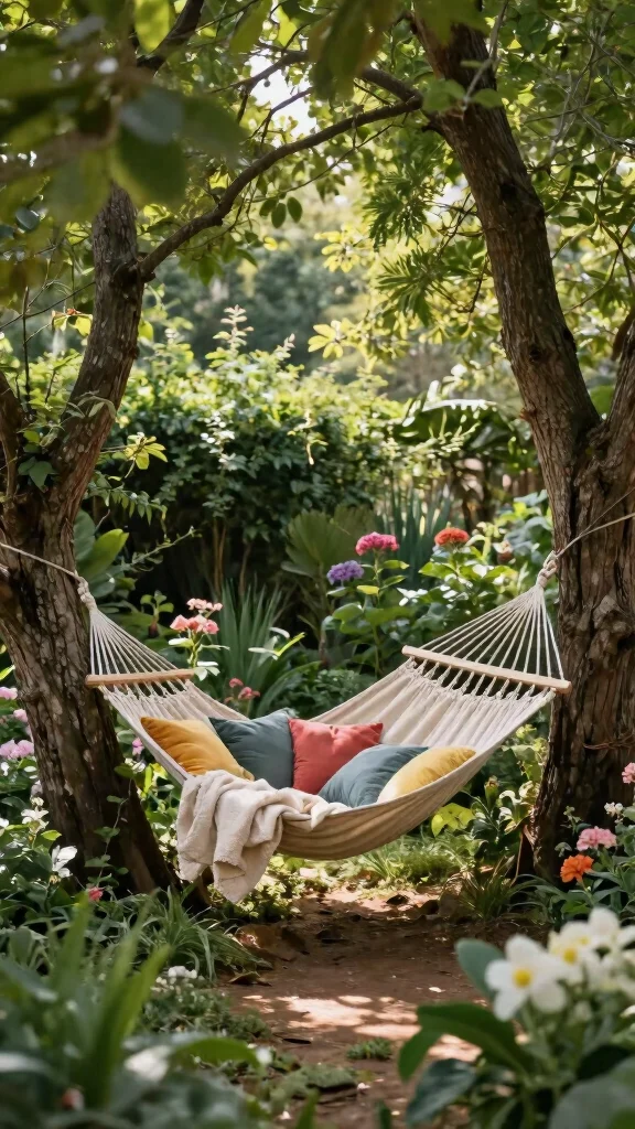 24 Creative Solutions for Shady Spots in Your Garden - 2. Cozy Hammock Corner 1