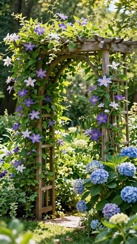 24 Creative Solutions for Shady Spots in Your Garden - 4. Decorative Trellises 1