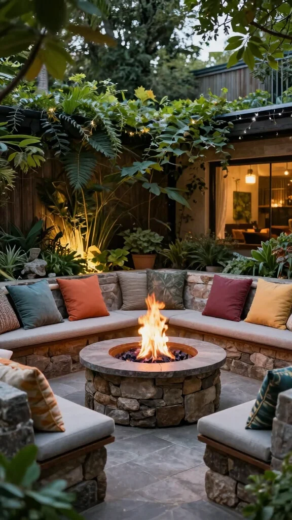 24 Creative Solutions for Shady Spots in Your Garden - 5. Cozy Fire Pit 1