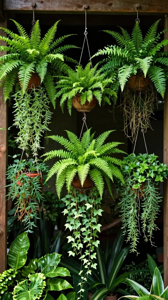 24 Creative Solutions for Shady Spots in Your Garden - 8. Hanging Planters 1