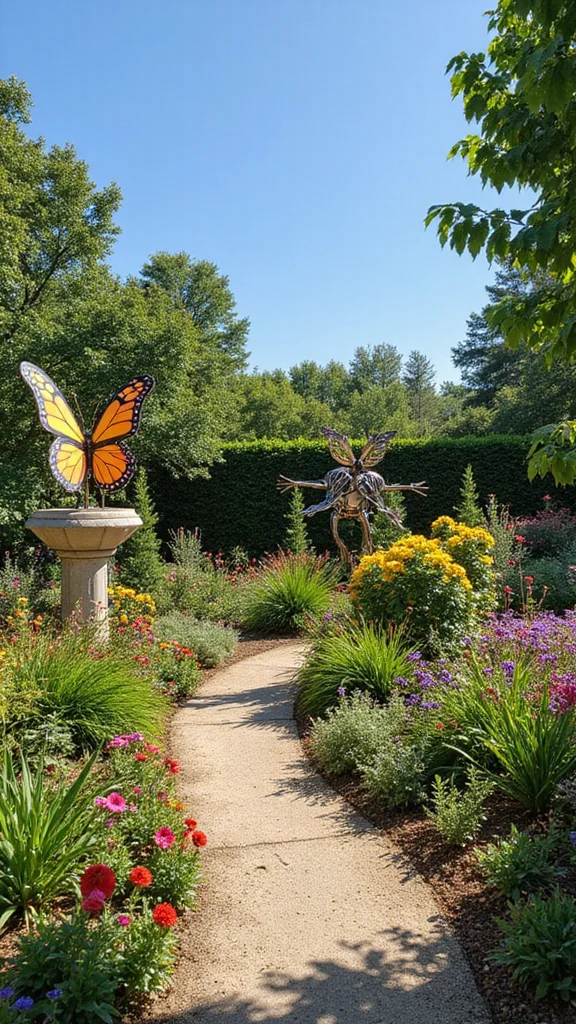 24 Whimsical Garden Decorations That Will Brighten Your Outdoor Space! - 3. Playful Garden Sculptures 1