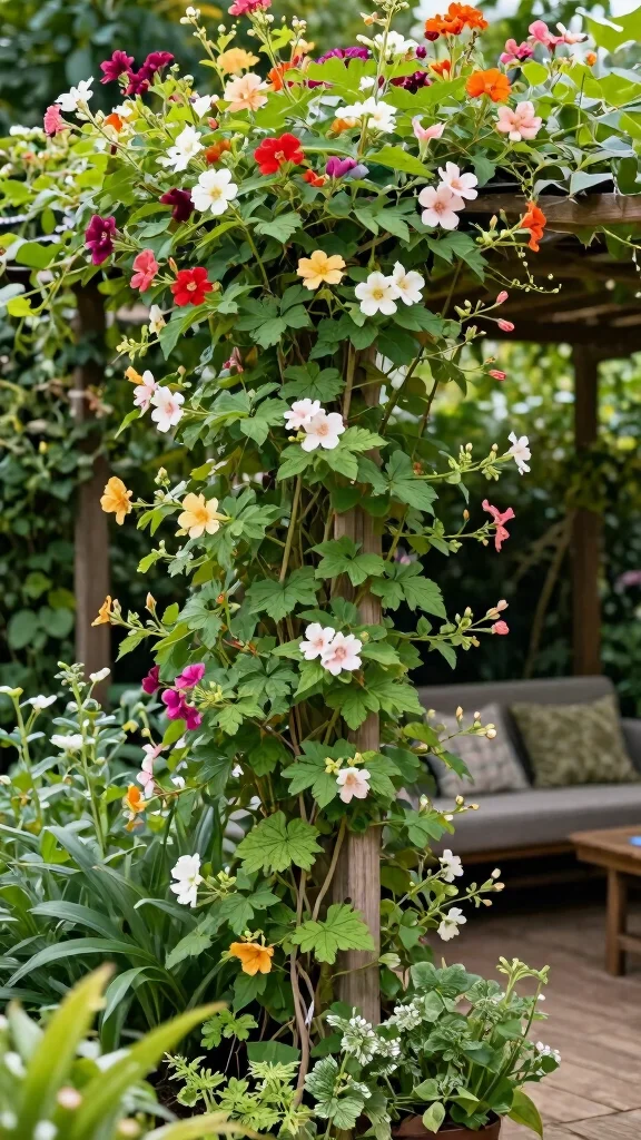 25 Budget-Friendly Outdoor Garden Decor Tips That Will Wow Your Neighbors! - 16. Grow Climbing Plants 1