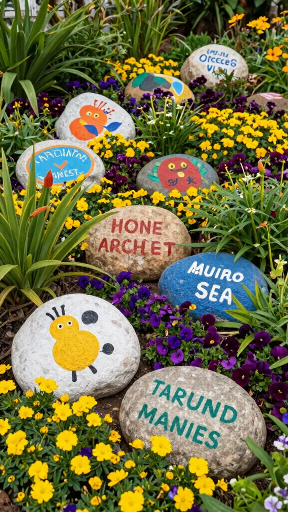 25 Budget-Friendly Outdoor Garden Decor Tips That Will Wow Your Neighbors! - 19. Use Decorative Rocks 1