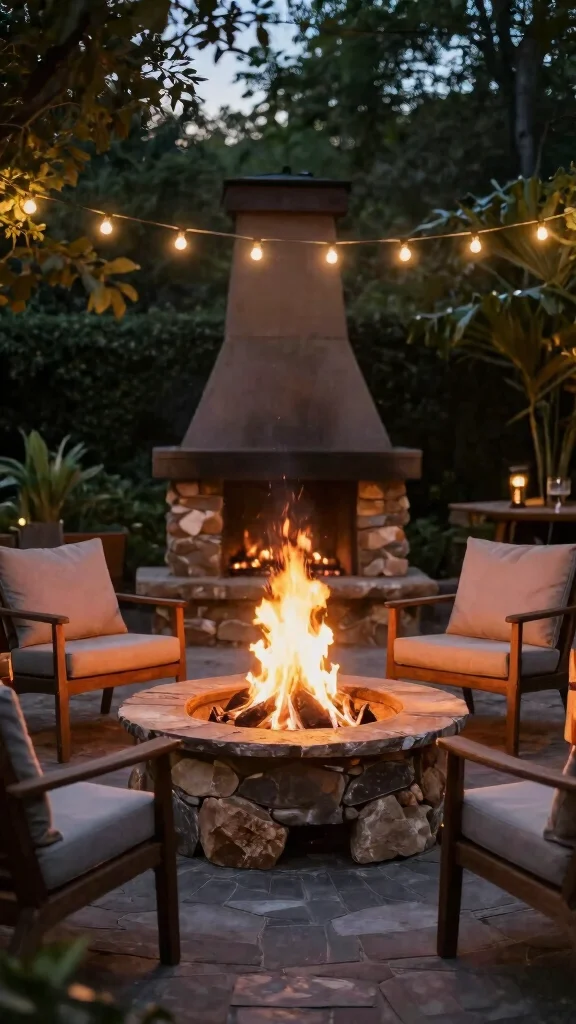 25 Budget-Friendly Outdoor Garden Decor Tips That Will Wow Your Neighbors! - 5. Add a Fire Pit 1