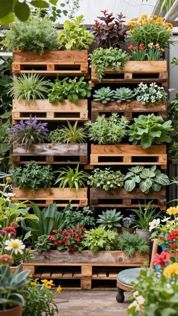 25 Budget-Friendly Outdoor Garden Decor Tips That Will Wow Your Neighbors! - 6. Incorporate Vertical Gardens 1