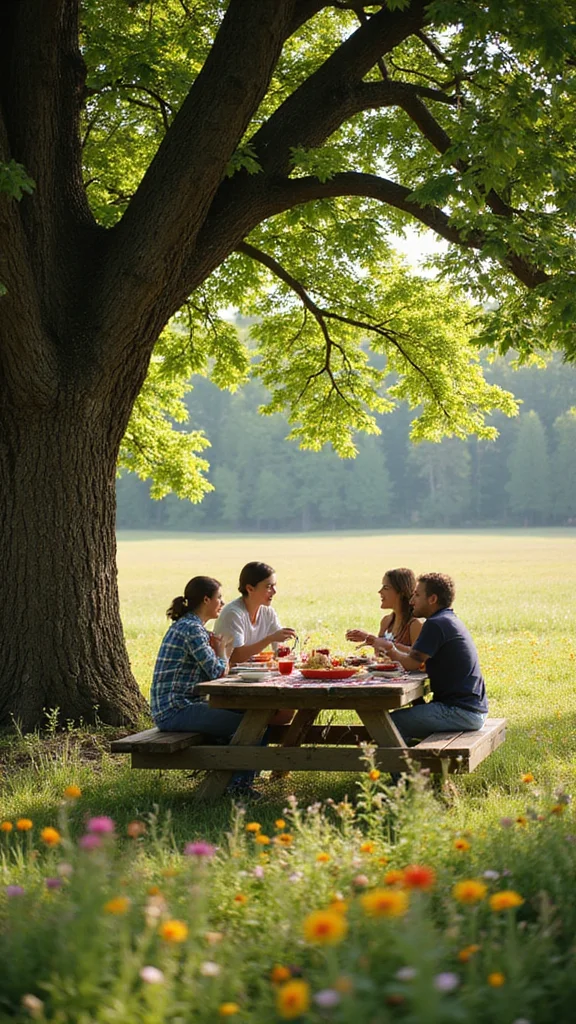 25 Cozy Garden Seating Inspirations for the Perfect Summer Retreat (Check Out #5!) - 14. Vintage Picnic Table 1