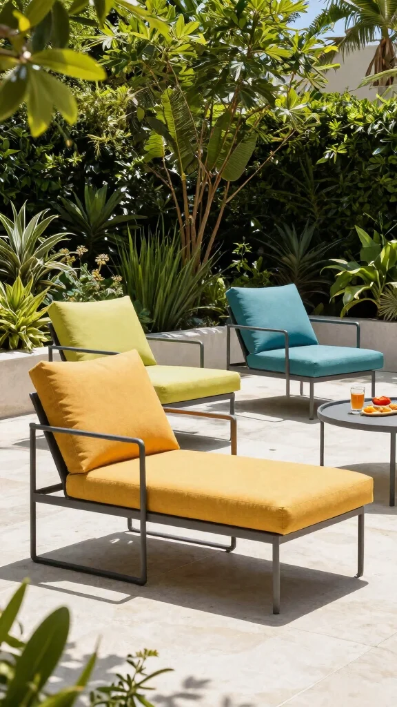 25 Cozy Garden Seating Inspirations for the Perfect Summer Retreat (Check Out #5!) - 23. Contemporary Lounge Chairs 1