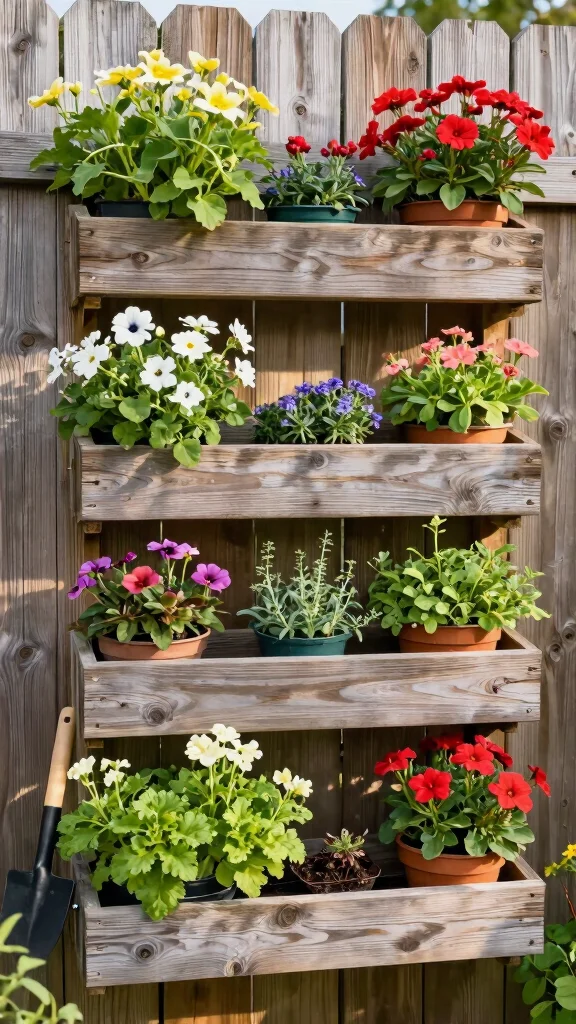 25 Eco-Friendly Vertical Garden Projects Using Recycled Materials (Help the Planet with Style!) - 10. Vertical Garden using Fencing 1
